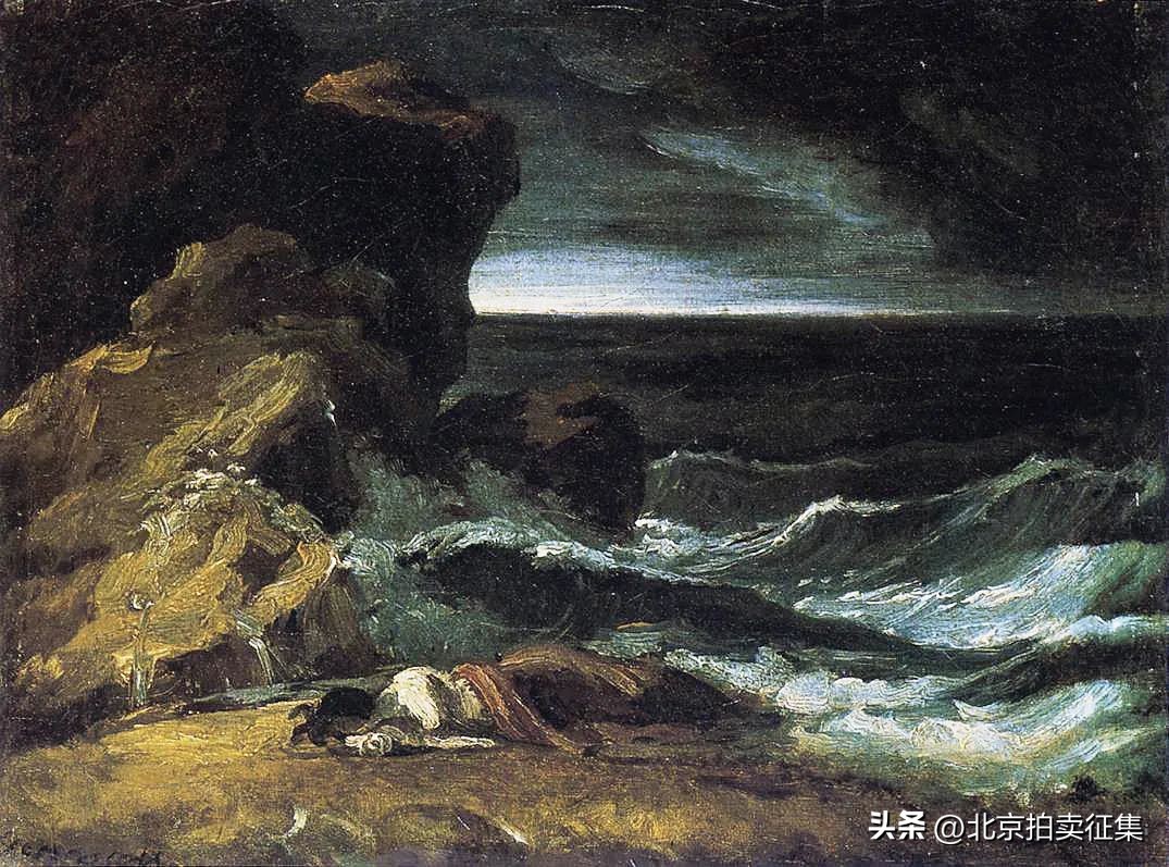 嘉德拍卖现场吴冠中作品,吴冠中黑白水墨画拍卖