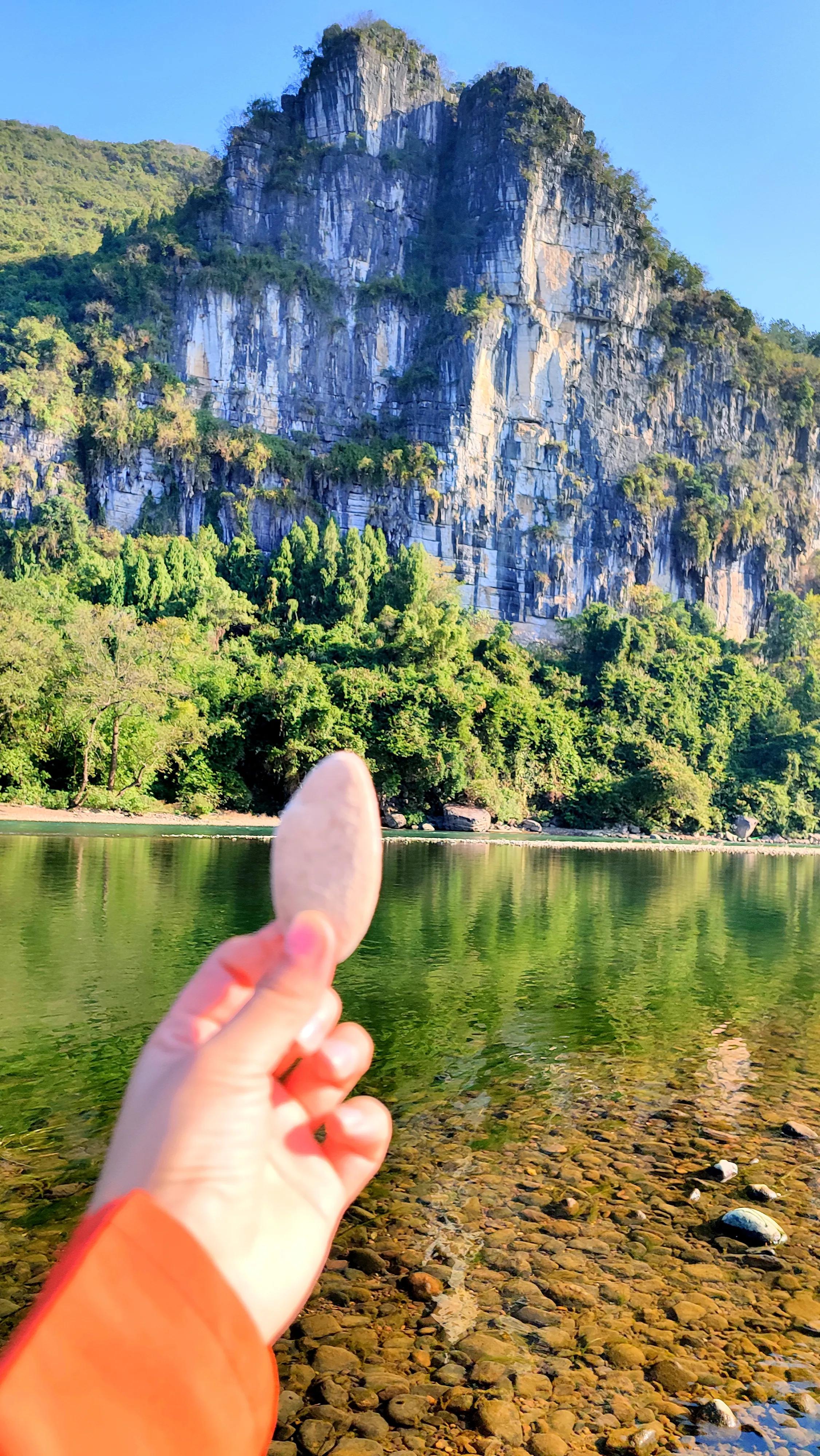 桂林漓江杨堤风景,桂林月亮岛在哪里