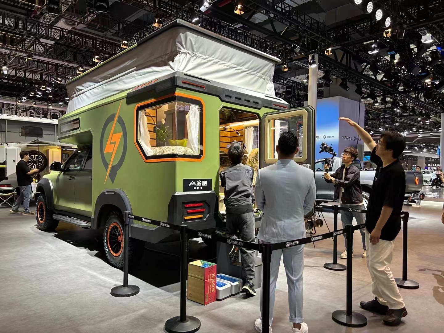 上海车展长城山海炮皮卡房车,最新款国产皮卡房车