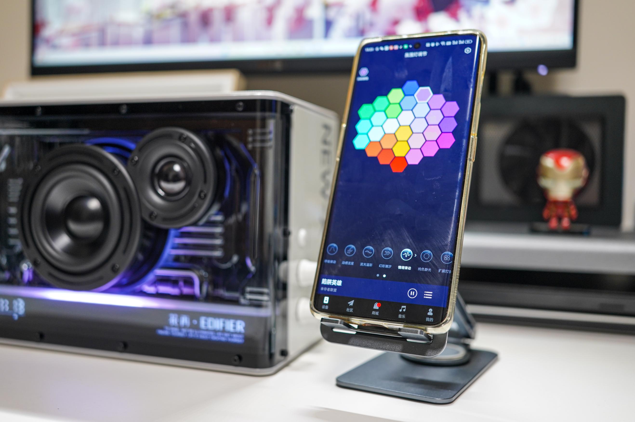 漫步者音箱new-x效果,蓝牙音箱氛围灯漫步者