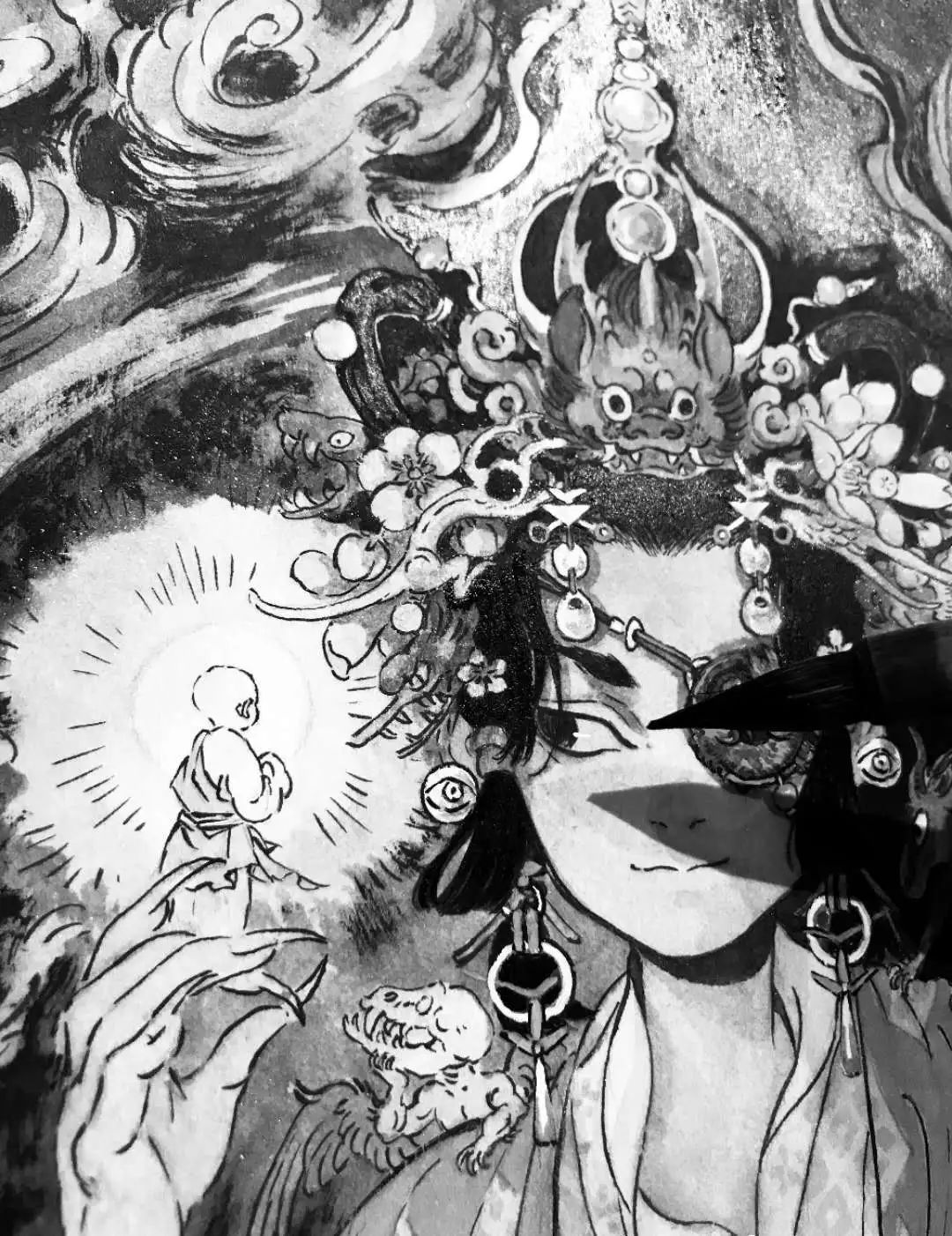 周星驰创意插画,周星驰经典作品插画