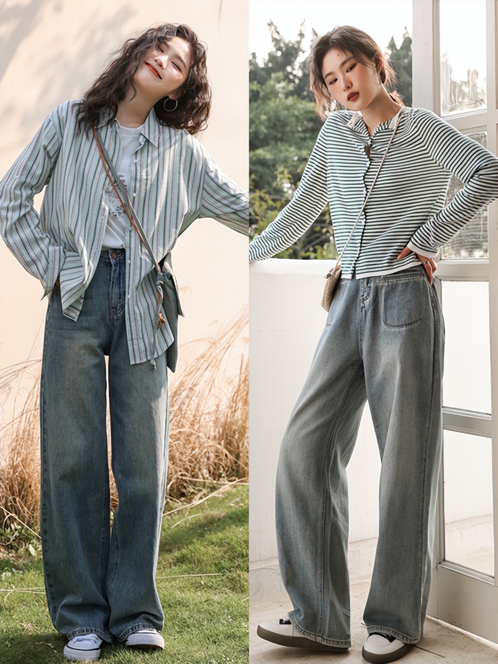 时尚青春范的牛仔裤舒适又百搭,春季经典百搭款显瘦牛仔裤