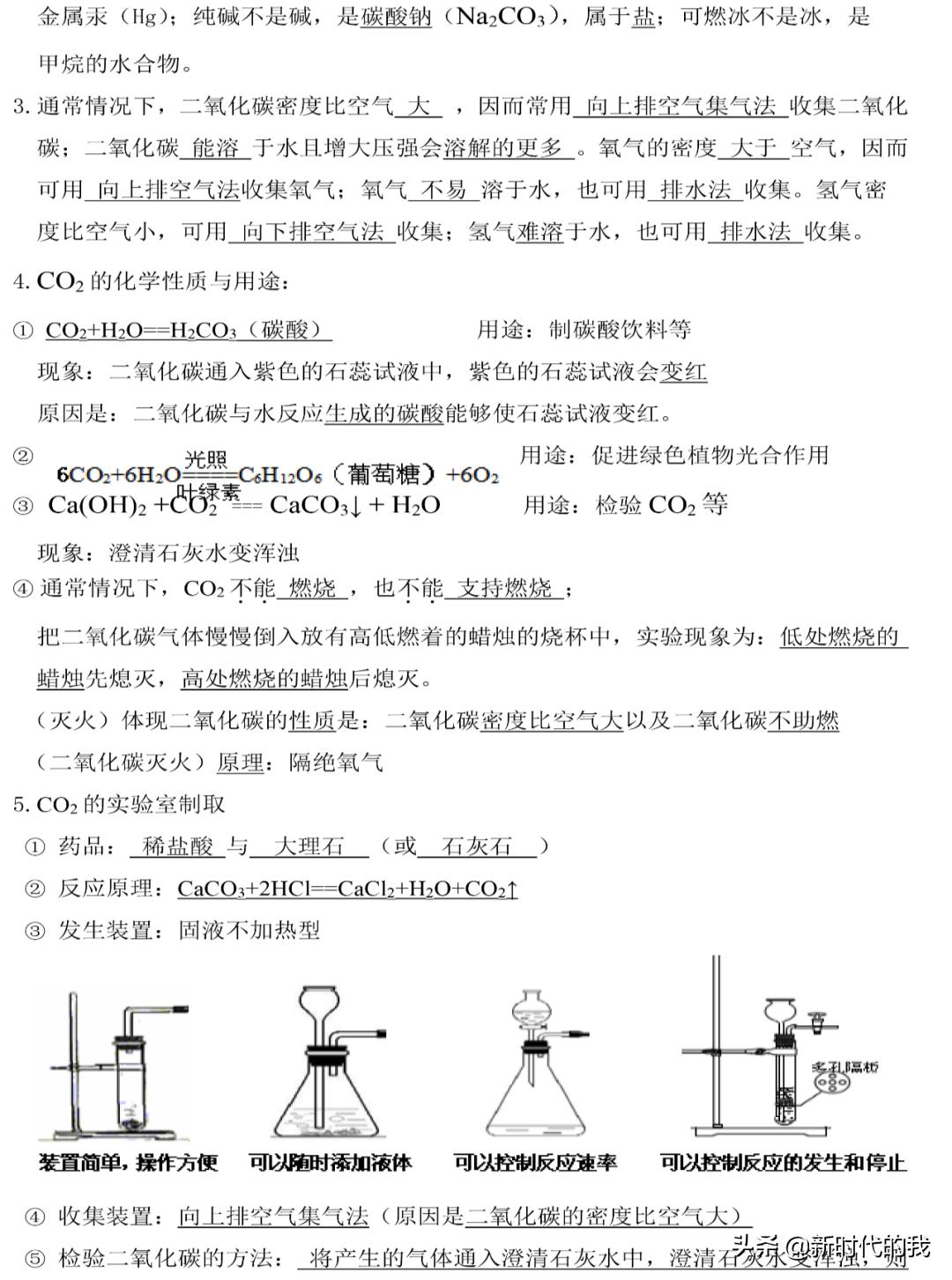 化学初中中考知识重点教辅人教版,2021初中化学必背知识点整理归纳