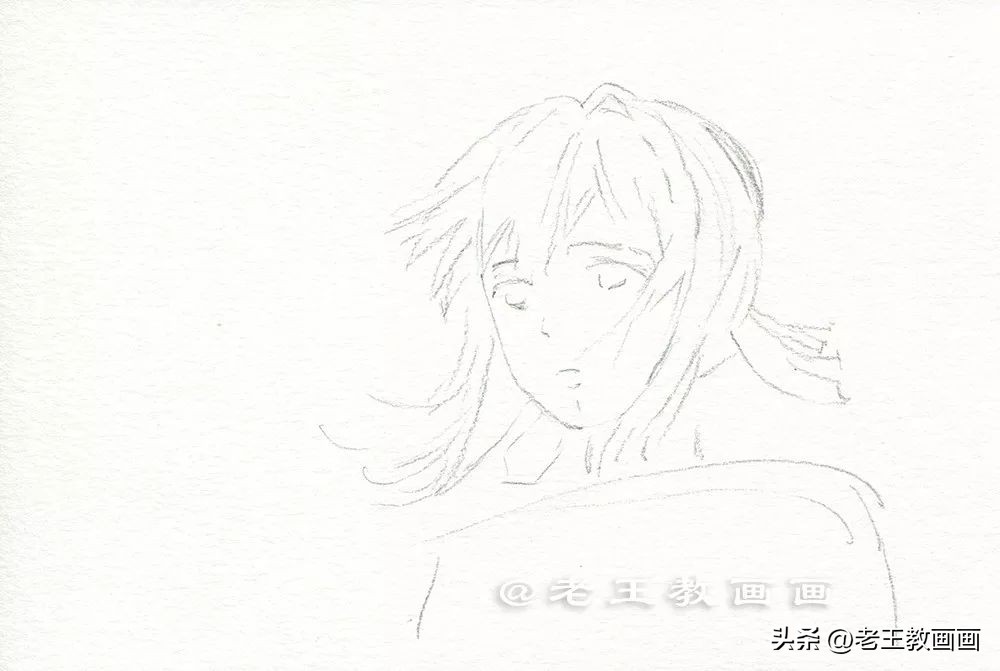 一分钟学会如何画漫画人物,漫画人物零基础入门教程头发