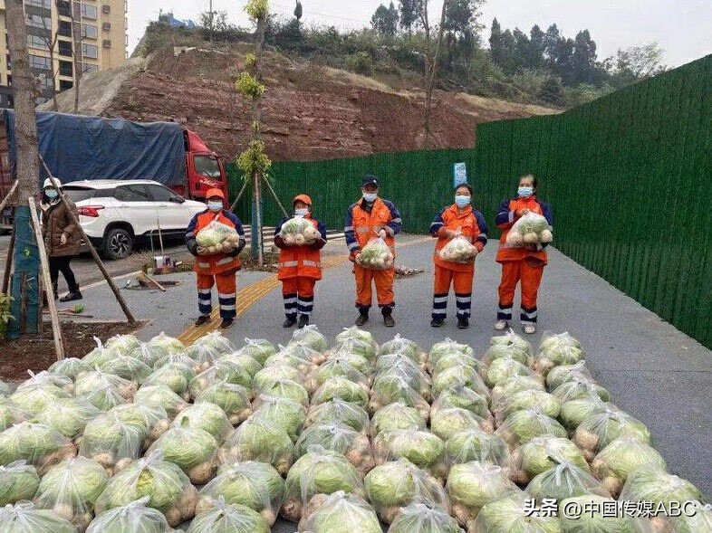 爱心蔬菜送环卫工,感恩蔬菜温暖环卫工人心