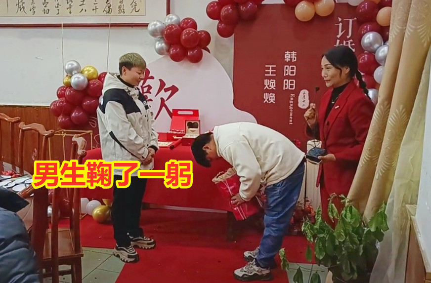 短发女子结婚被误会是男的,短发女生和男友订婚