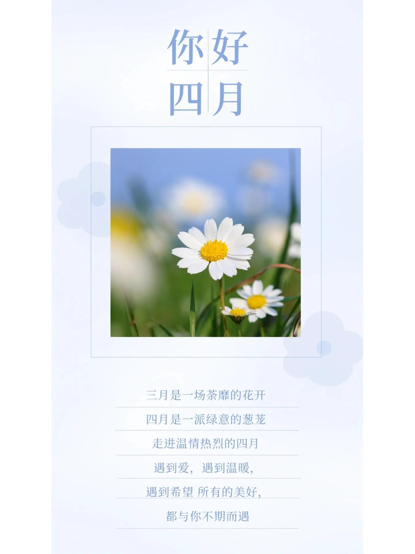 适合4月初始发朋友圈|群发的图文