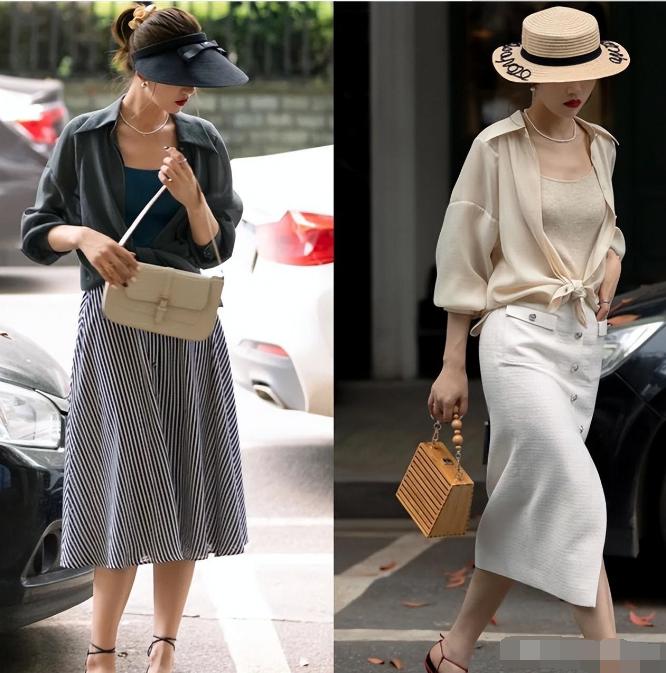 30+的女人，建议穿“裙子+平底鞋”，时髦百搭，舒适还不累脚