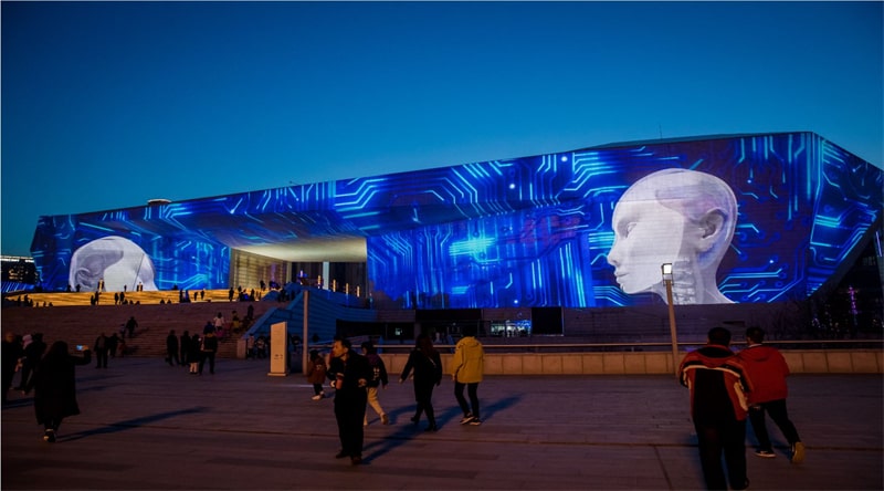 建筑投影-光影与空间视觉的碰撞