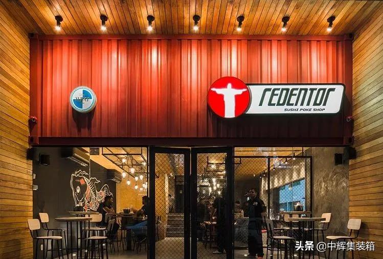 餐厅集装箱布局,集装箱餐饮外观