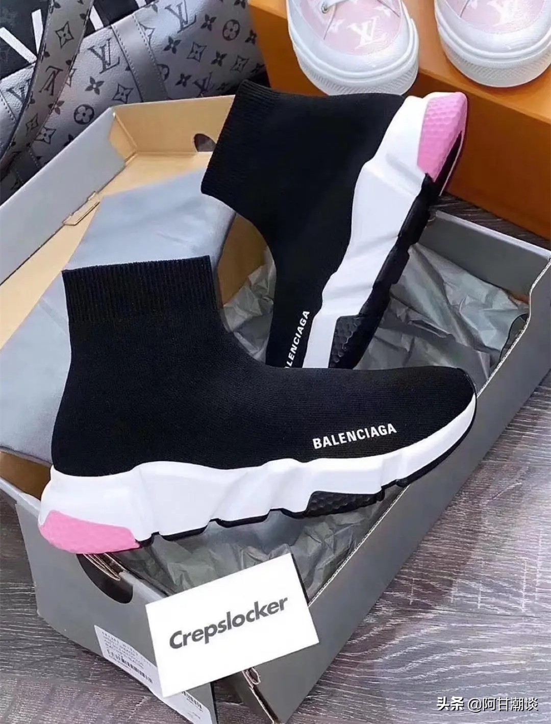 balenciaga巴黎世家印花运动鞋,balenciaga巴黎世家鞋子测评