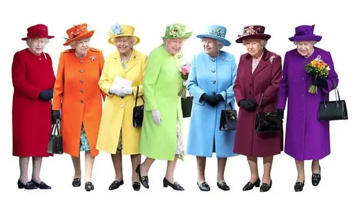 英女王穿衣打扮图片年轻,回顾英国女王穿搭