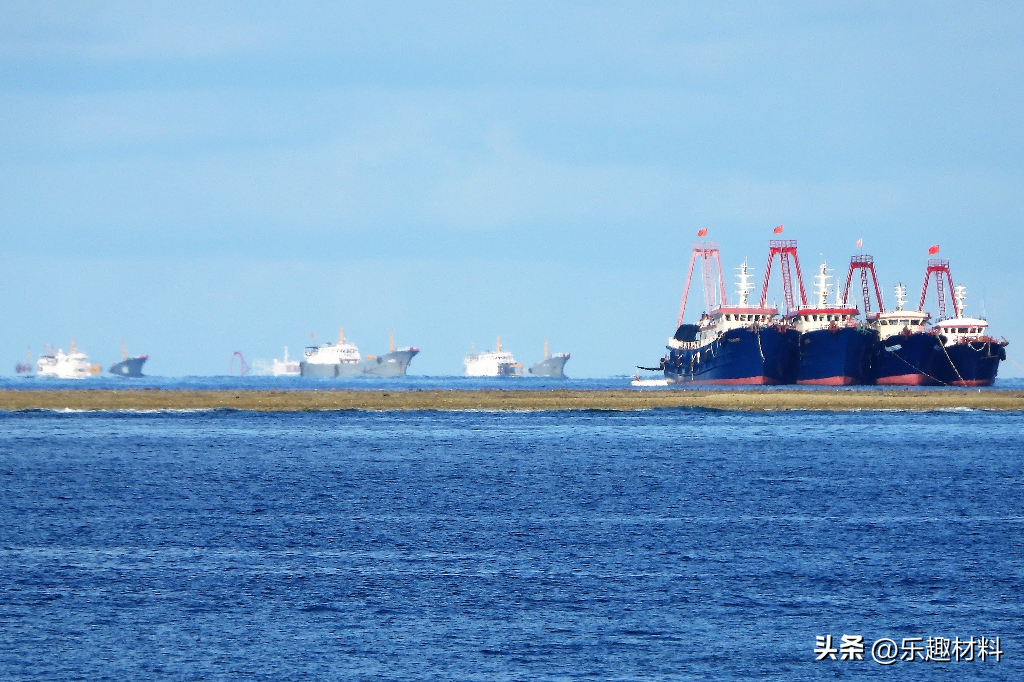 南沙东门礁全景图,南沙东门岛