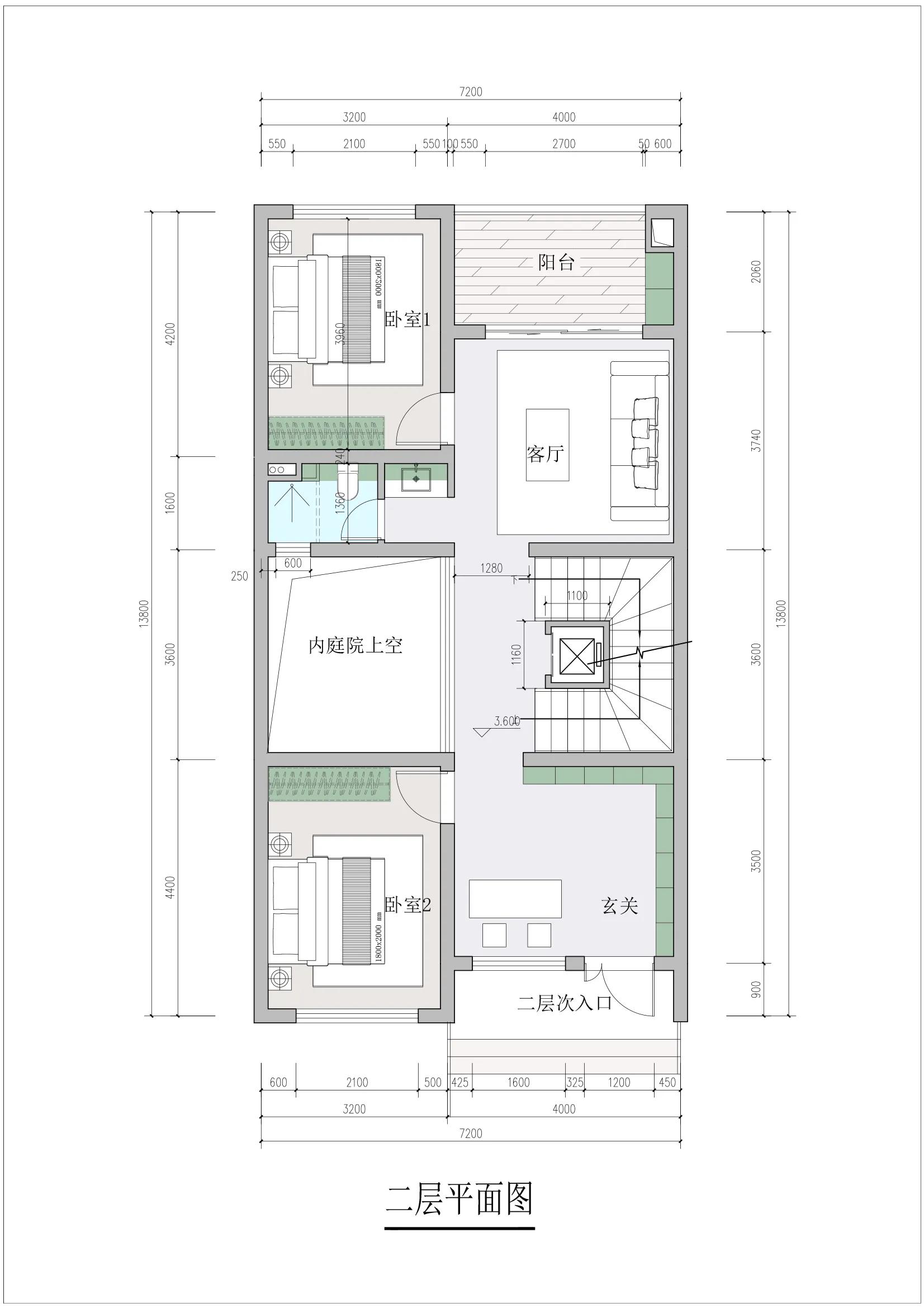 7x16米临街三面采光自建房图纸,8x12米临街两侧不采光自建房图纸