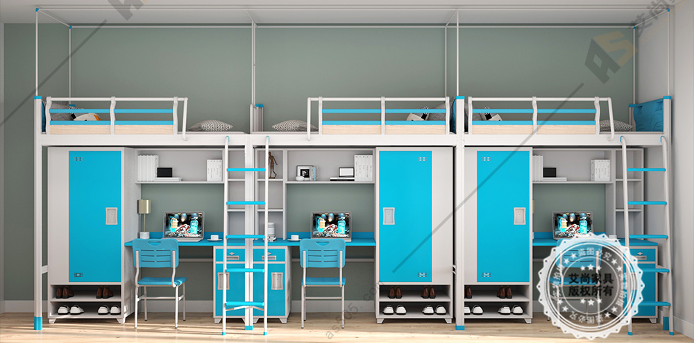 艾尚家具学生公寓床厂家,艾尚铁床