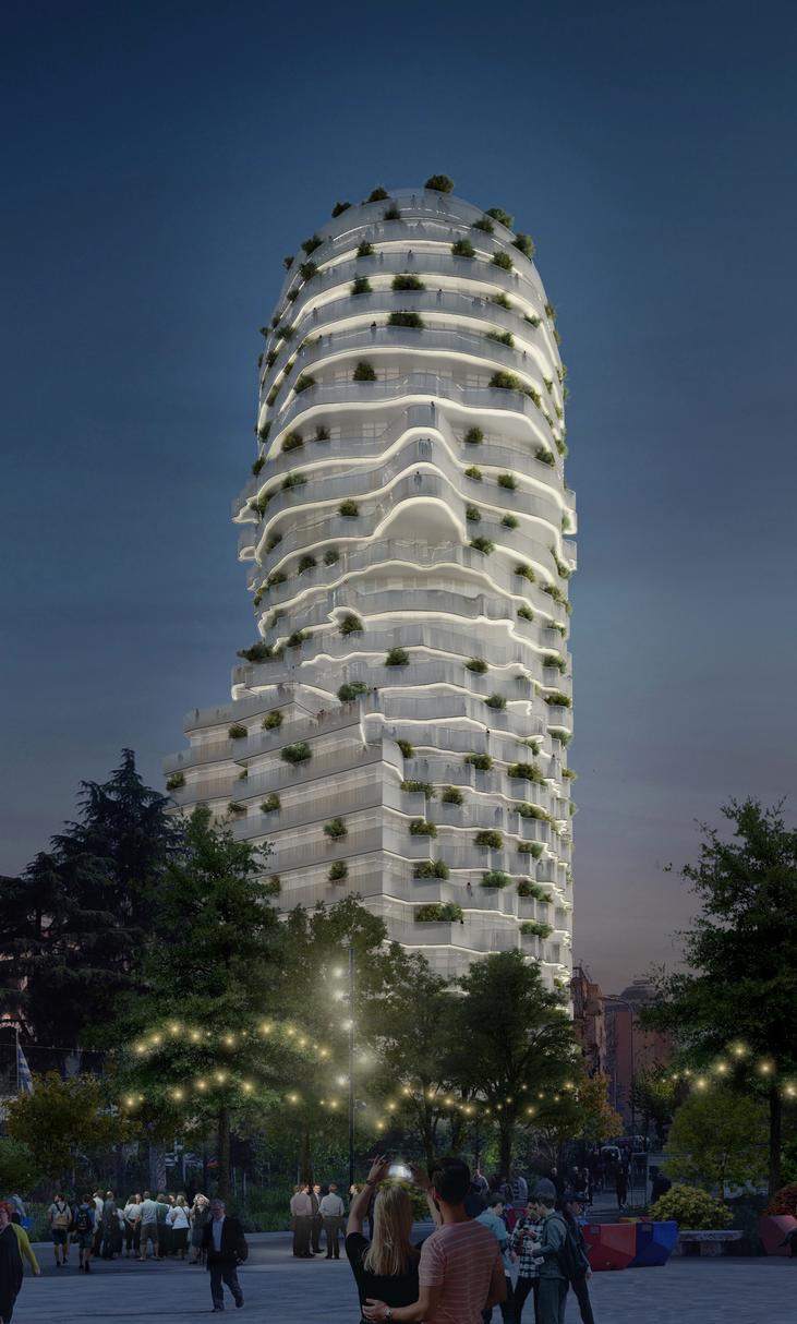 各种地标建筑的设计方案,城市居住区绿色建筑设计