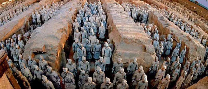 兵马俑中神秘的一张脸,兵马俑中最诡异的一张脸图片