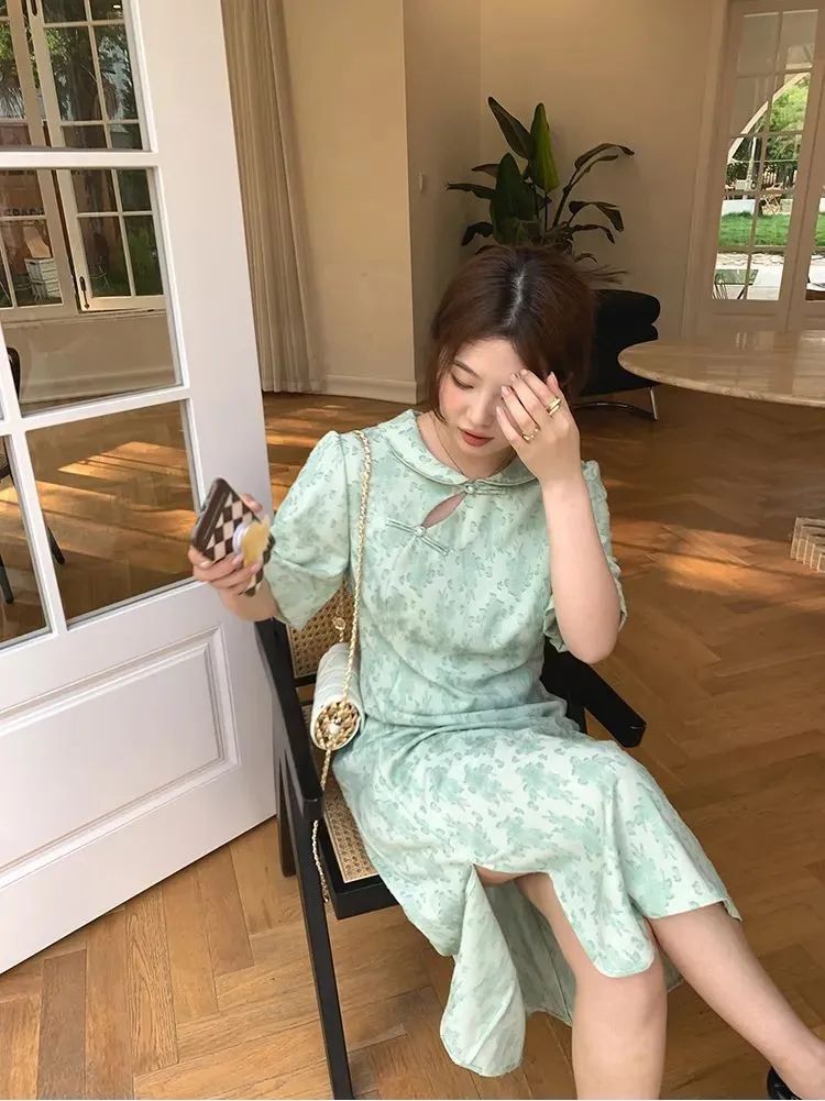 155微胖小个子连衣裙500多的,155微胖女生连衣裙2件套小碎花