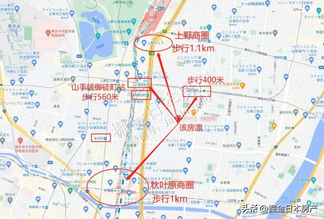 日本台东上野公寓,日本东京人气公寓