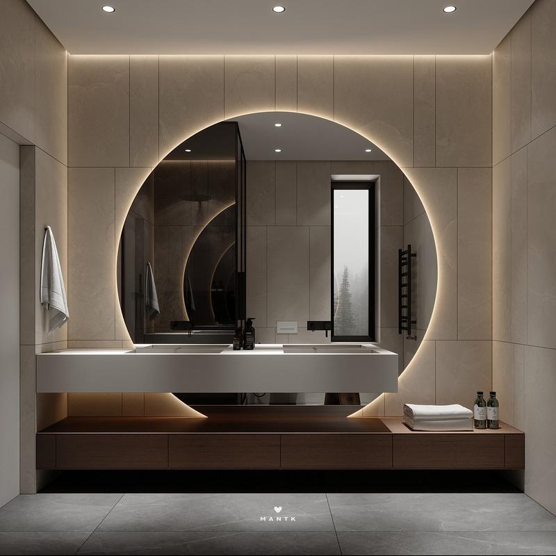 浴室设计现代轻奢风品质生活必备,有意识和极简主义的浴室设计