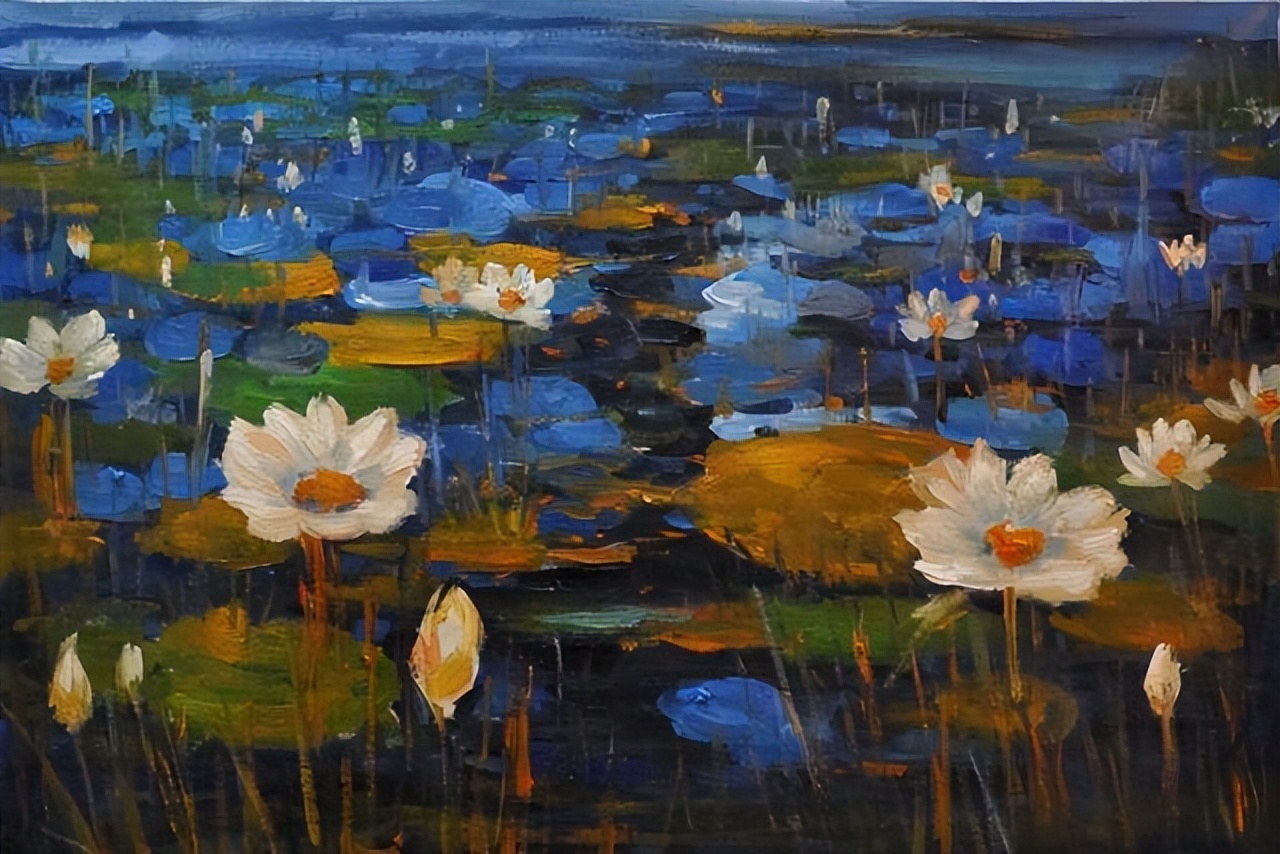 林风眠笔下的荷花有多少张,林风眠荷花