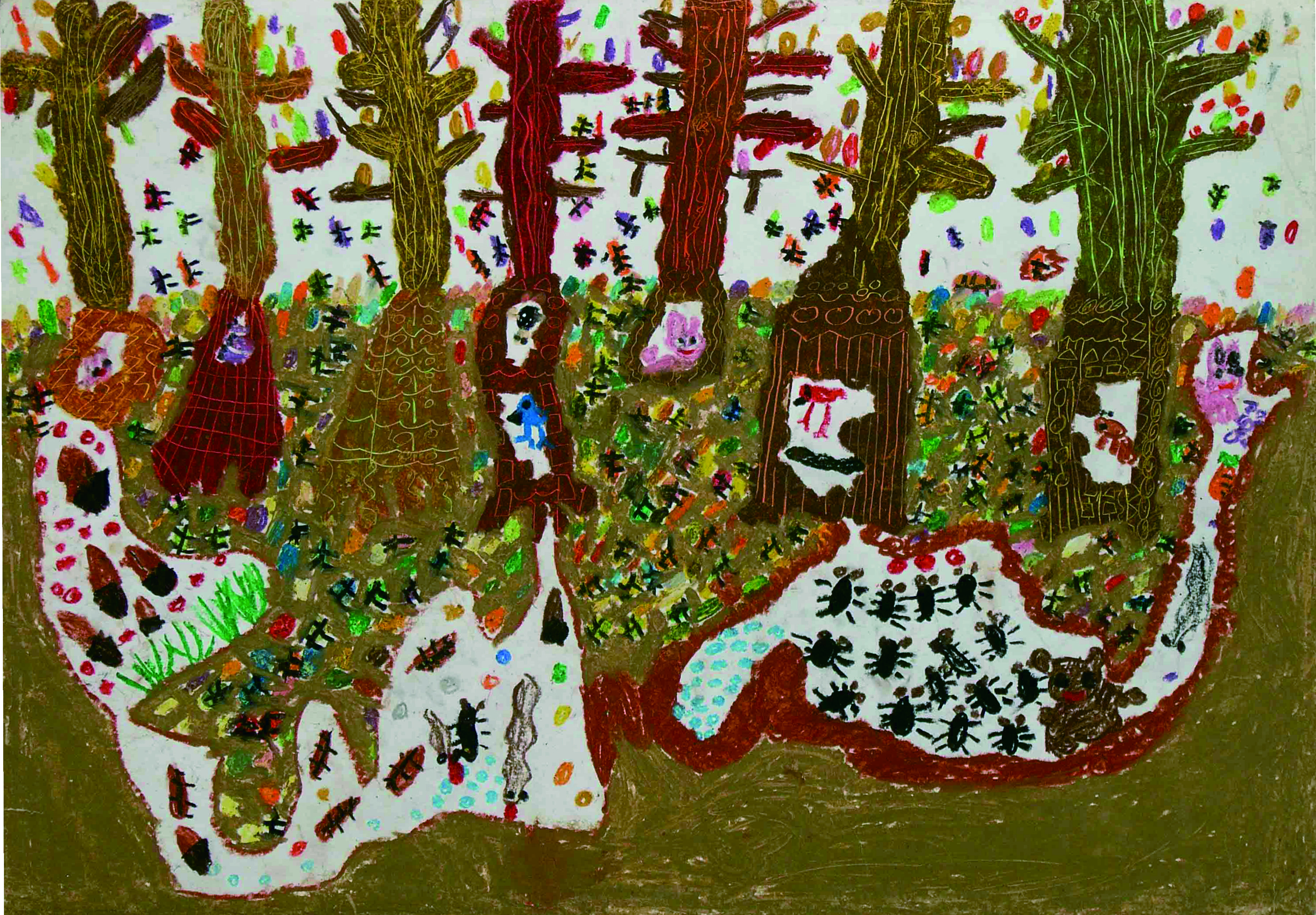 优质儿童画作品欣赏,童心绘世界阳光下成长主题绘画