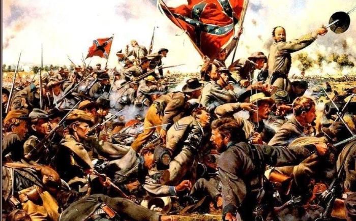 葛底斯堡战役进攻路线图,葛底斯堡南北战役