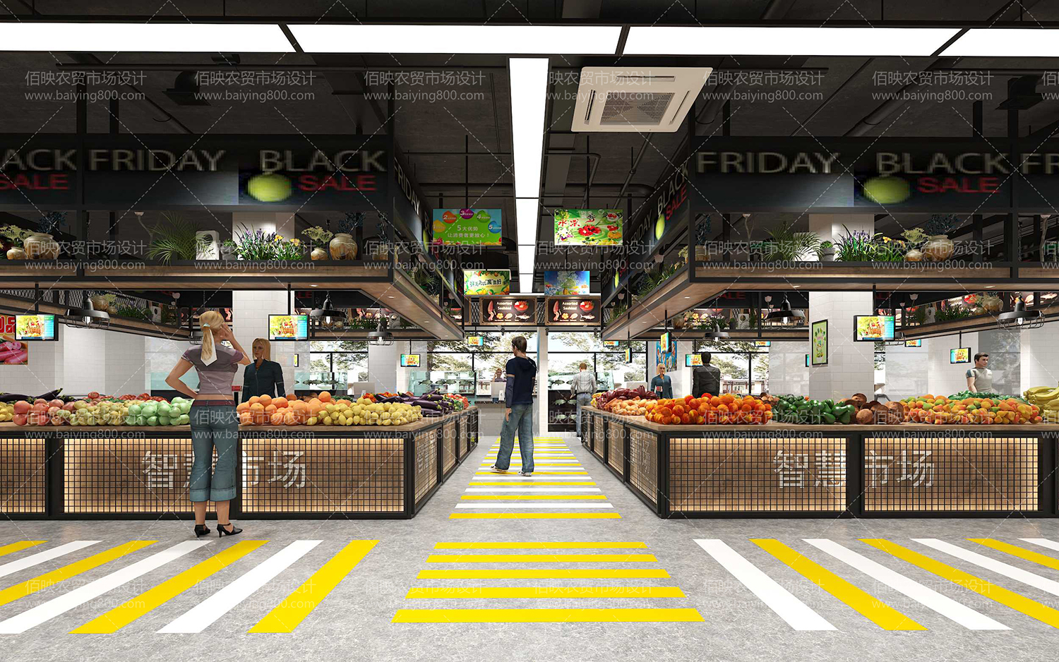 现代化农贸市场设计特色,农贸市场如何设计规划