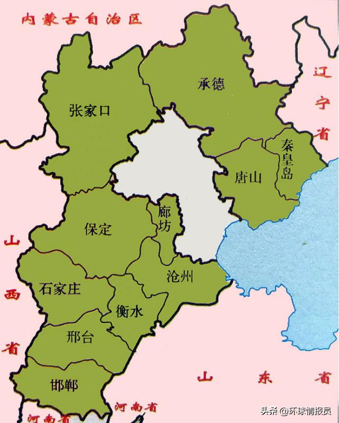 北京和天津中间的飞地,河北省在天津的飞地