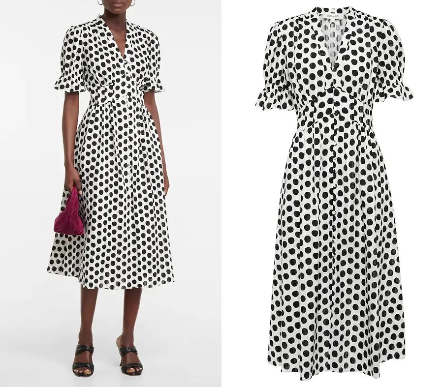 孟晚舟穿的白色连衣裙是什么品牌,孟晚舟同款连衣裙大码