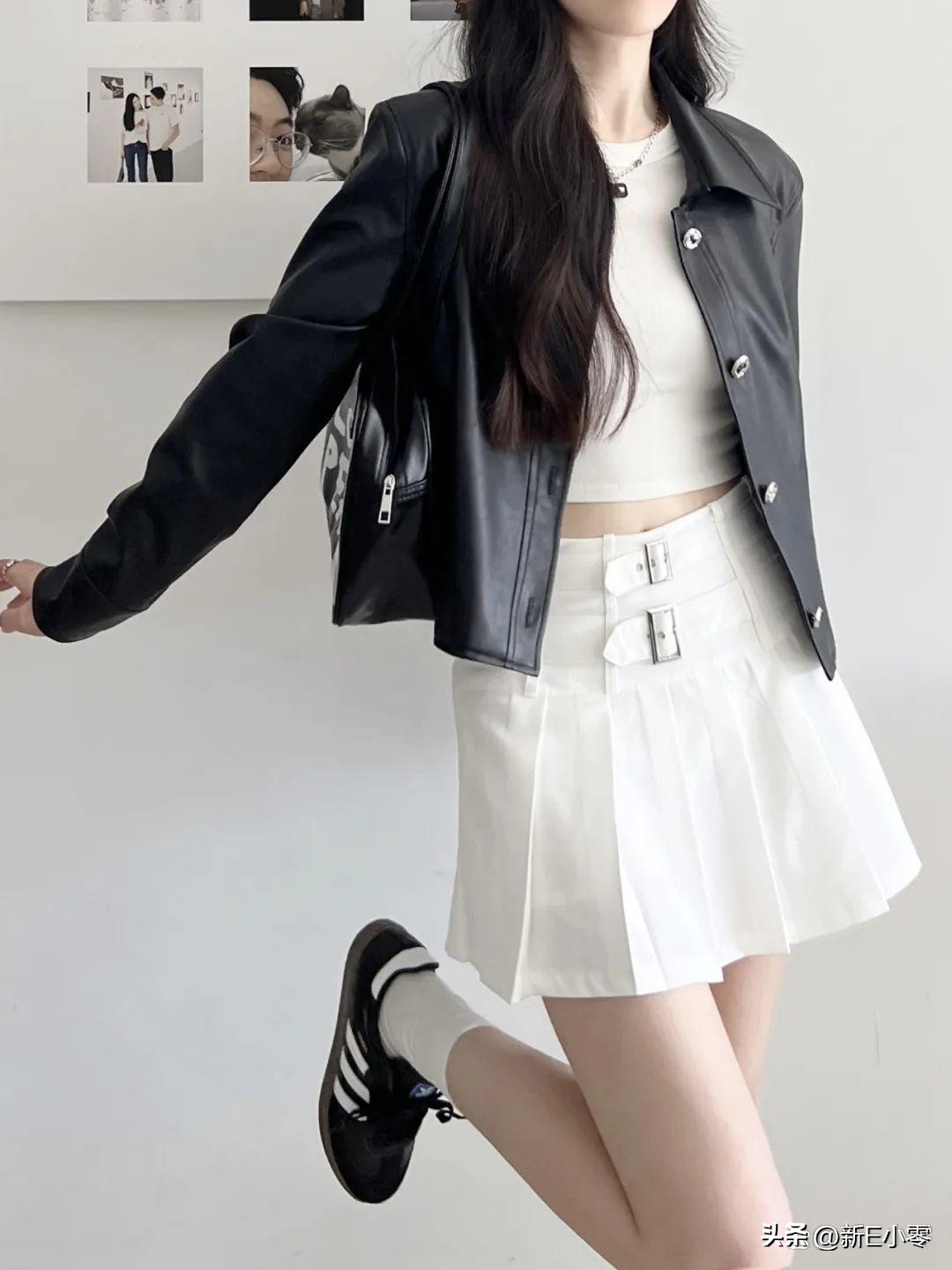 2024早春新款皮衣大码,一件皮衣有多百搭