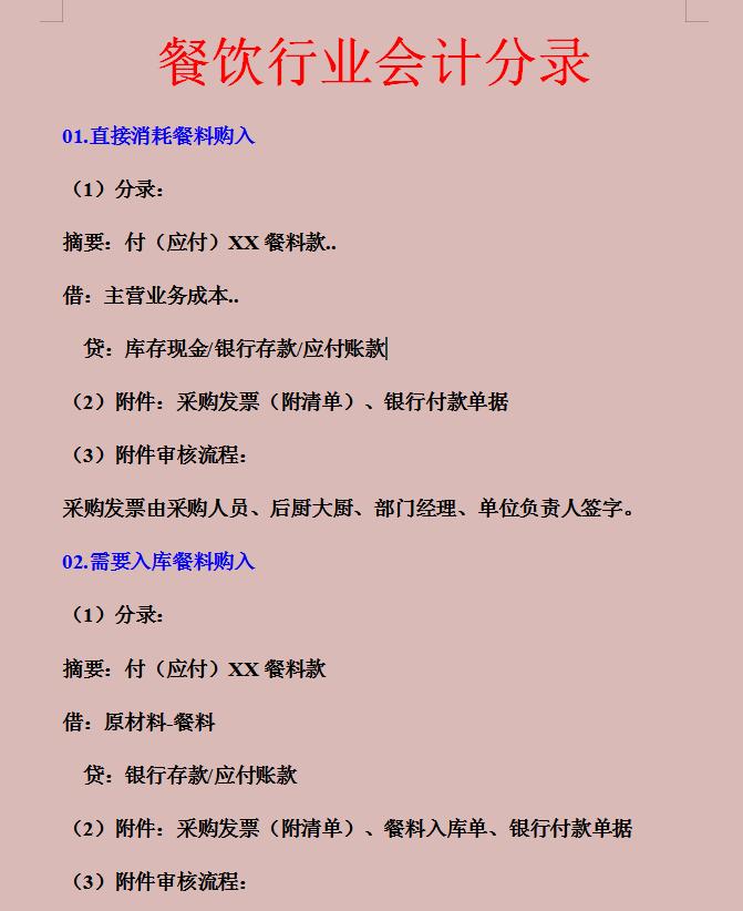 餐饮收入怎么做会计分录,餐饮收入明细账务处理技巧