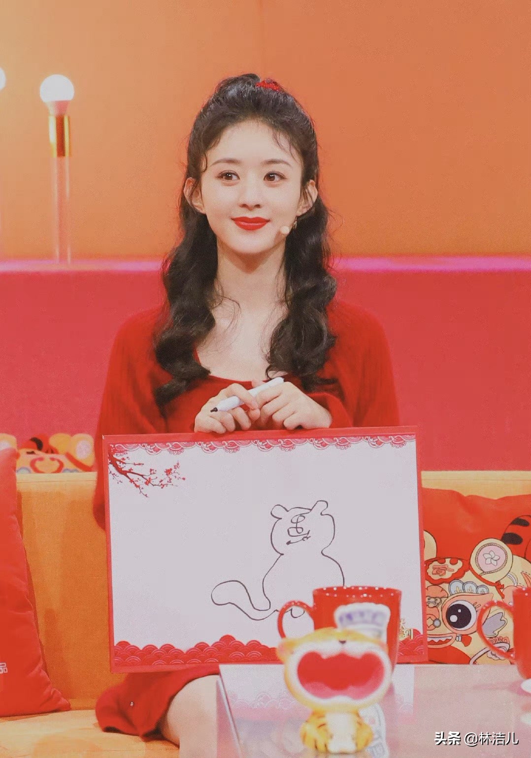 赵丽颖同款半扎发发型扎法,扎发教程简单好看赵丽颖同款发型