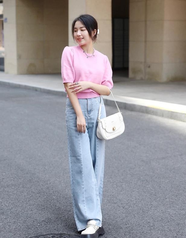 高级感穿搭女装粉色系,秋冬高级感穿搭淡粉色