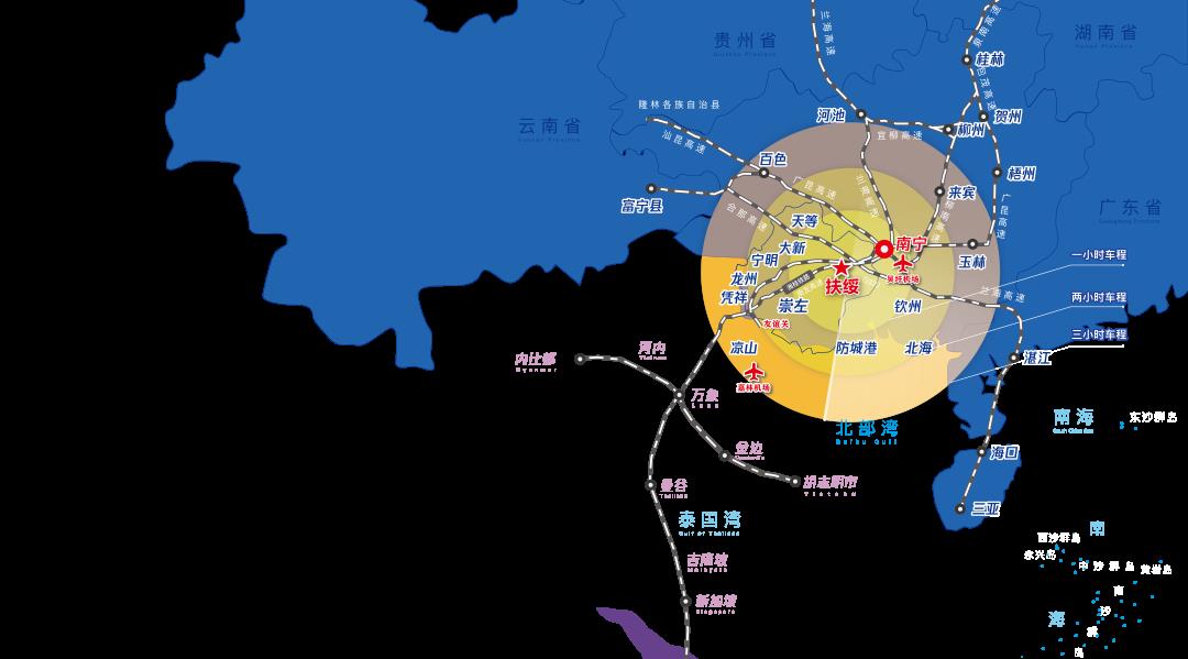 广西南宁离崇左有多远,崇左南宁距离