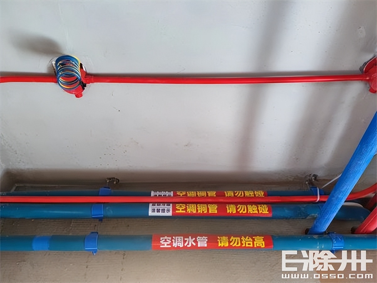 大金空调地暖一体机安装,地暖安装流程现场展示图