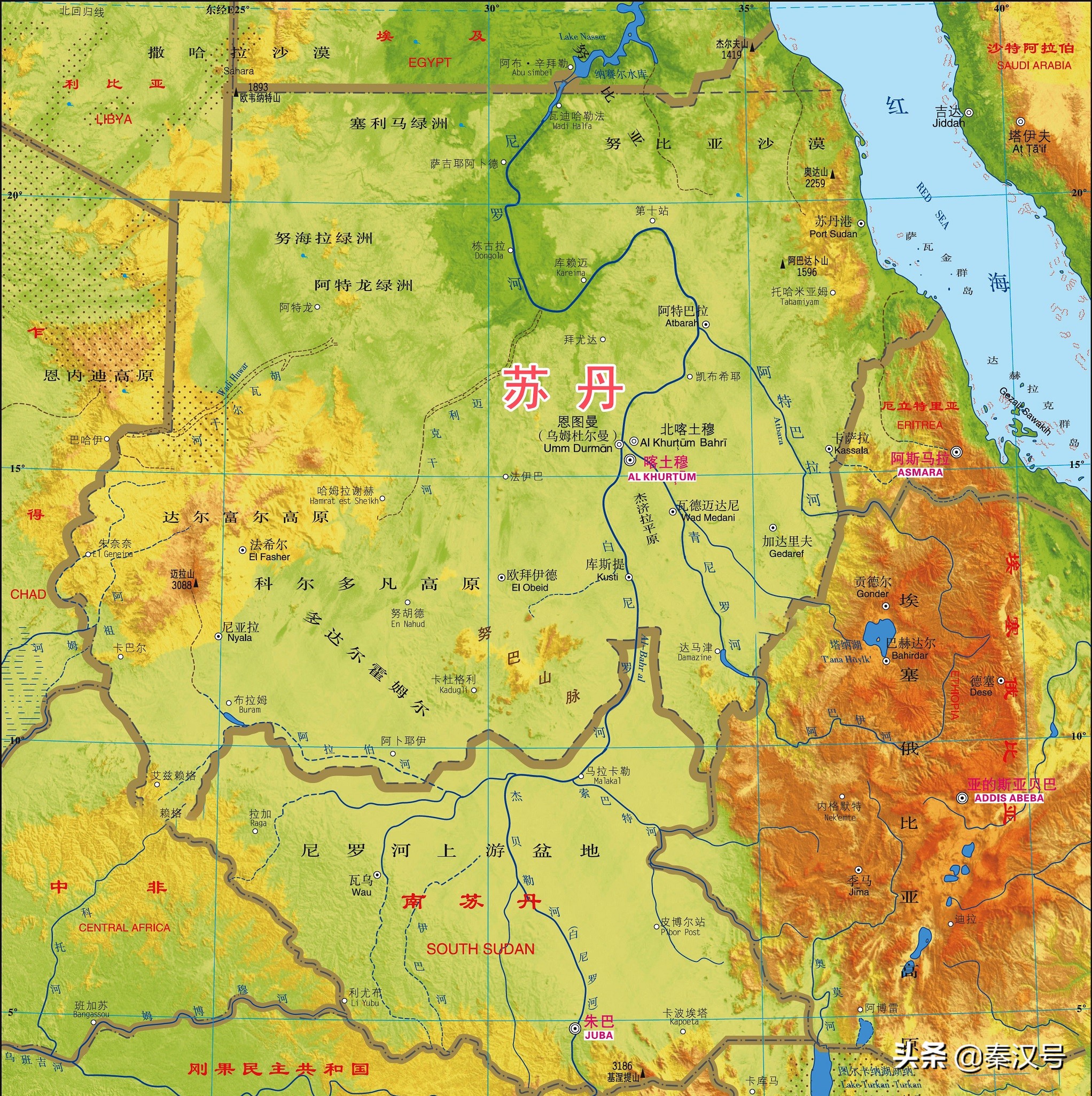 埃及，曾经面积350万平方公里，非洲最大国，为何会一分为三？