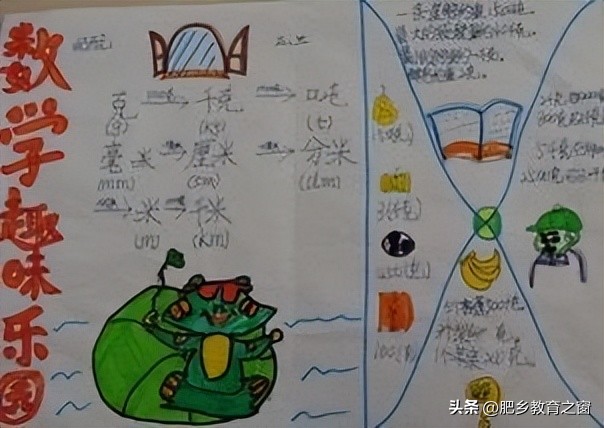 小学二年级趣味数学手抄报图片,三年级数学与趣味同行的手抄报