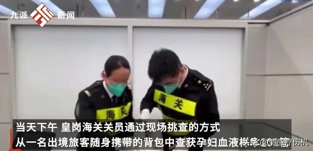 旅客违规携带孕妇血液样本出境案,女子带大量孕妇血过海关被查
