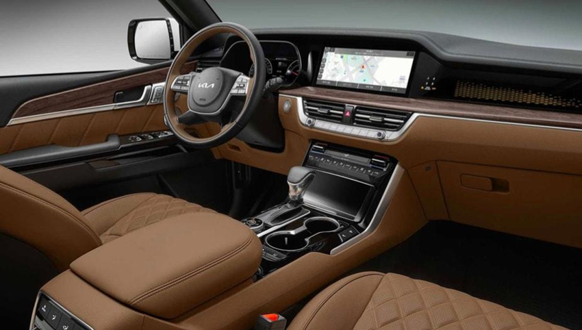 全新起亚霸锐海外实车硬朗的造型,起亚霸锐和现代维拉克斯