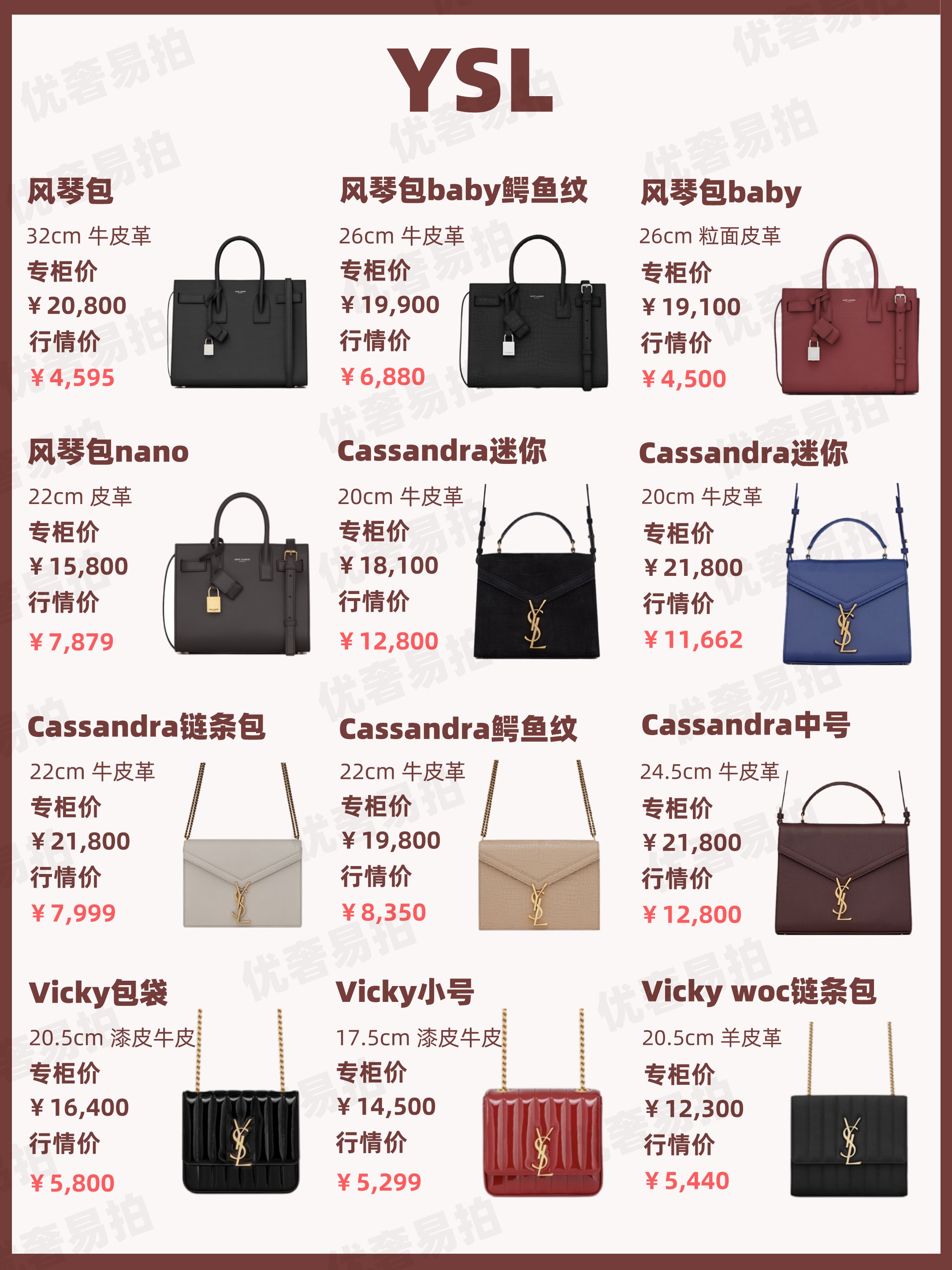 ysl包包二手回收价格,二手奢侈品包包交易市场