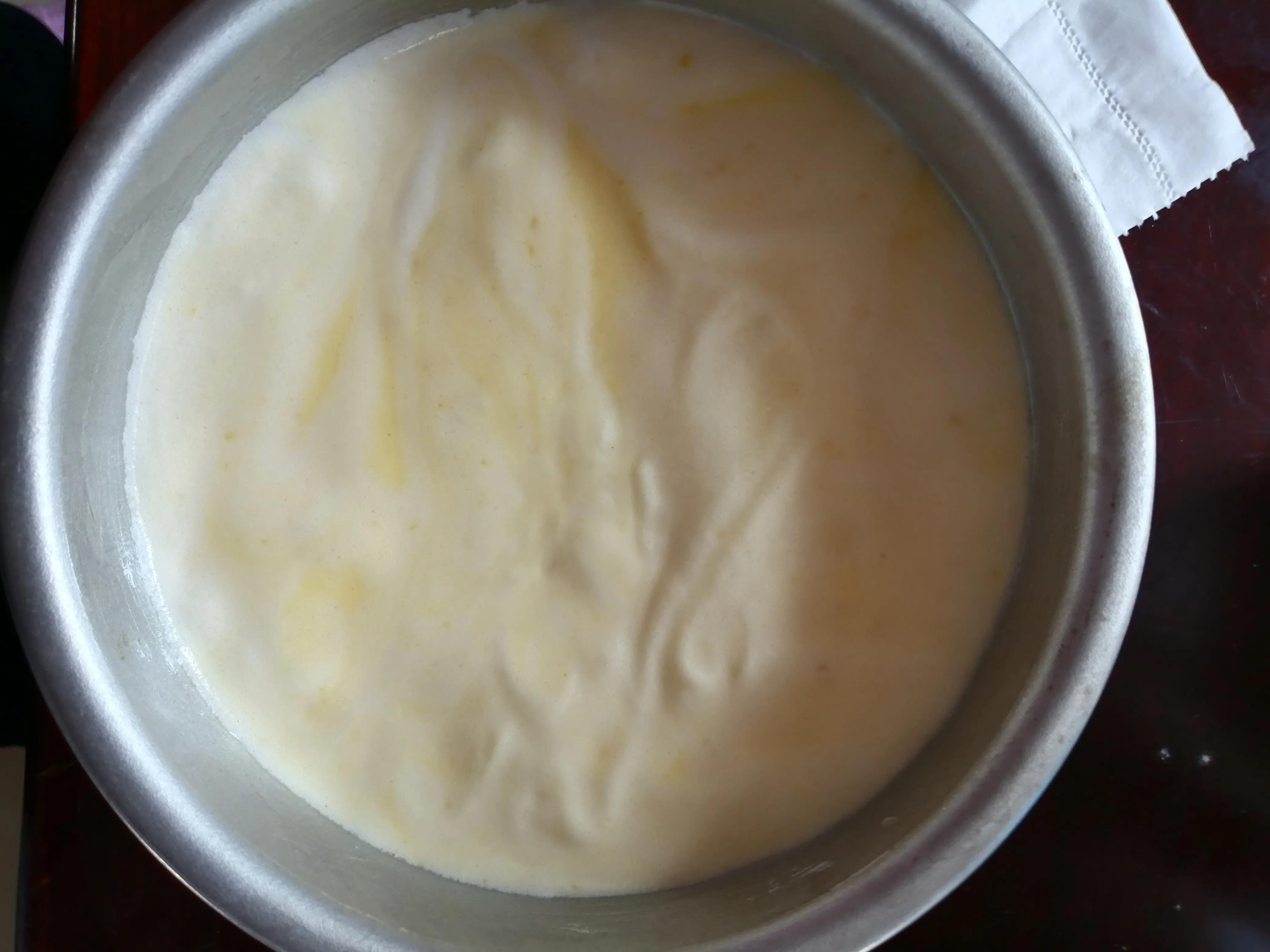 空气炸锅版六寸戚风蛋糕教程,红丝绒戚风蛋糕空气炸锅