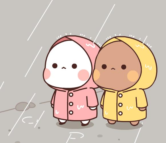 搞笑困表情包动态图片,下雨又把我困住了表情包