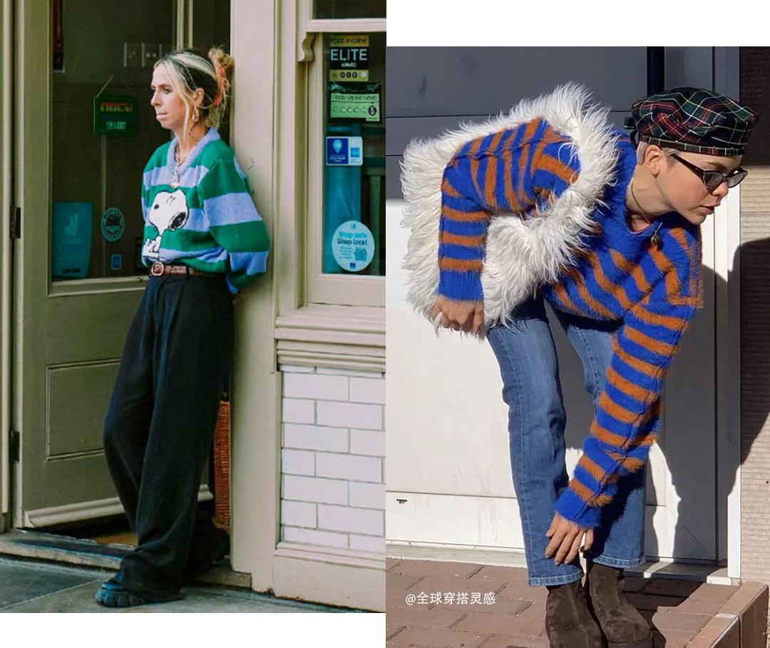 今年好看的毛衣穿搭,今年漂亮毛衣套装