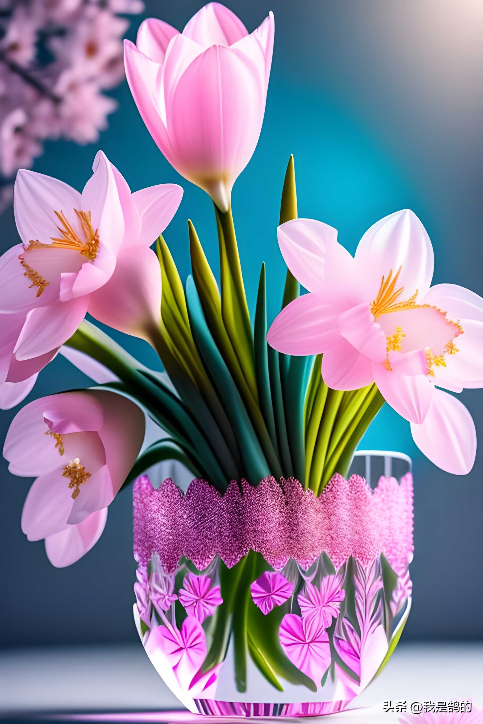 别具一格的水晶花图片,晶莹剔透的水晶花