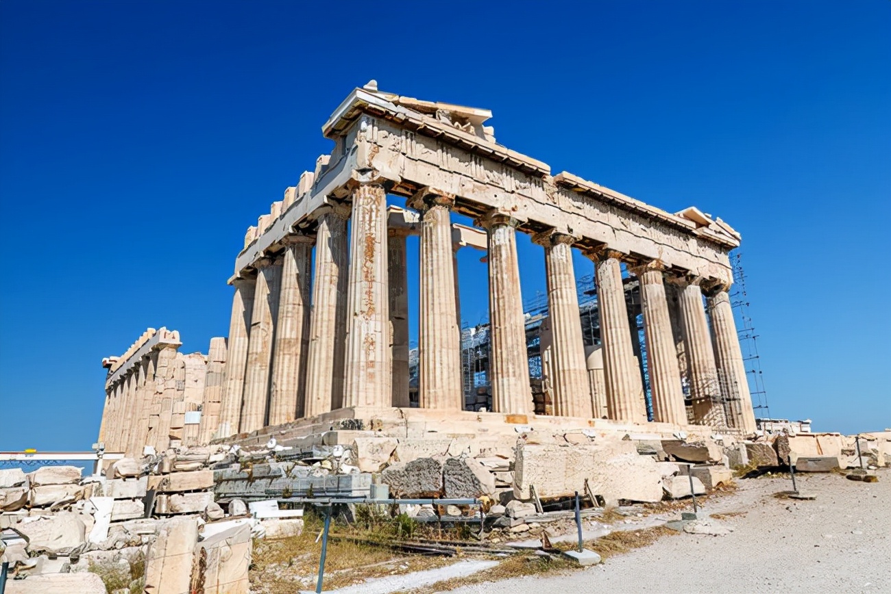 古希腊帕特农神庙完整图,古希腊巴底农神庙图片