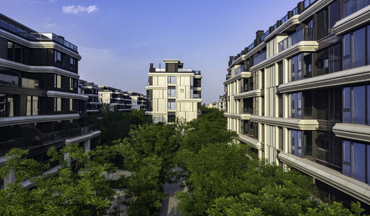 郑州鸿园叠墅外观,郑州鸿园洋房或者叠墅