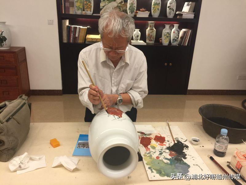 传统手艺釉上粉彩瓷板画,粉彩瓷绘画工艺