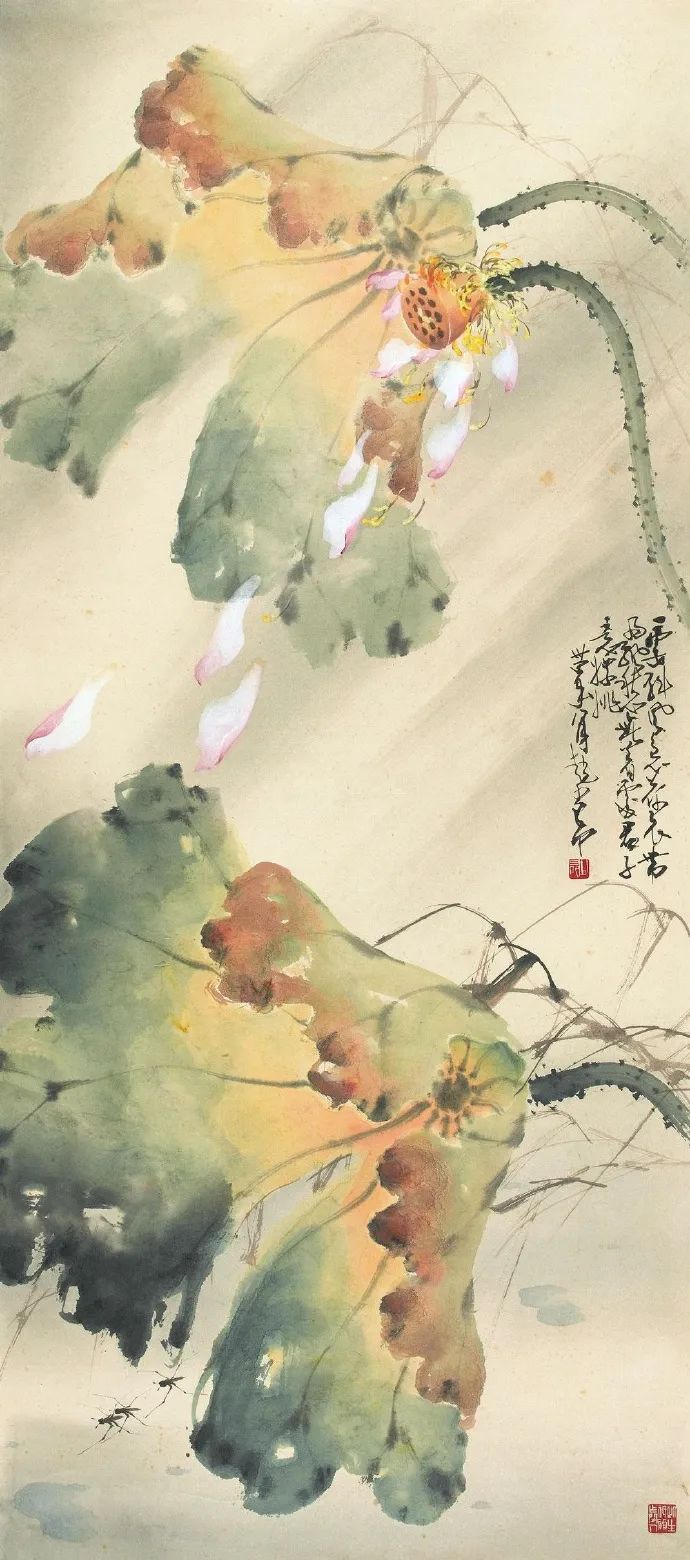 留得枯荷听雨声：枯荷诗词5首；赵少昂的残荷之美，惊艳了时光