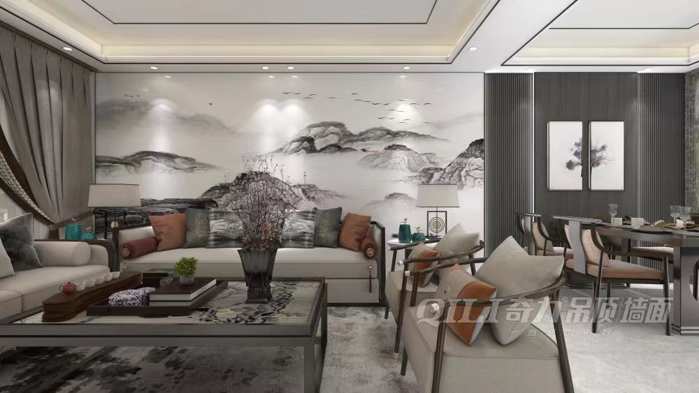 网红客厅沙发背景墙挂画现代简约,如何设计客厅沙发背景